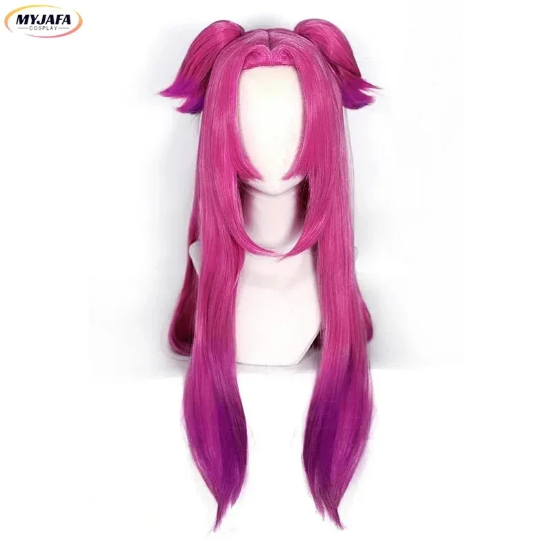 วิกผมคอสเพลย์อนิเมะแบบผมหางม้าสองชั้นไล่สี Heartsteel Alune ทนความร้อน พร้อมหมวกคลุมผม;3,v'6.f;9