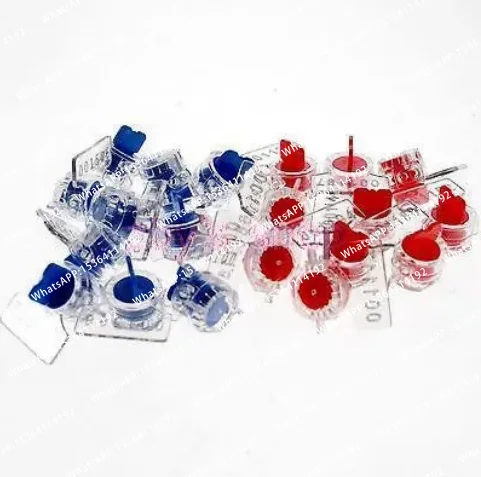 20pcs Easy to Use Water&Electric Meter Seal Lead Seal Anti-theft Without Wire Button Shape Black Red Orange Yellow Blue Green