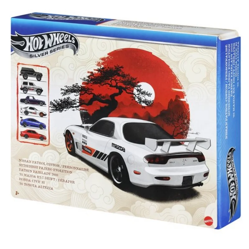 

Hot Wheels Silver Series Japanese Culture 6-Pack & Dc Super-Villains 5-Pack 1:64 Diecast Alloy Model Car Collecting Toy Gift
