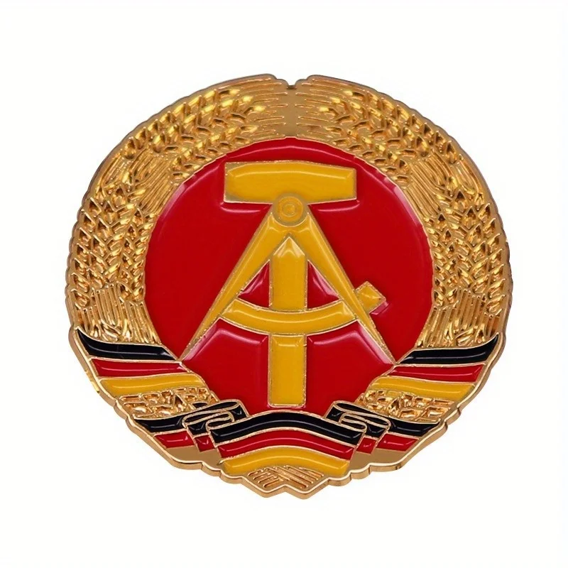 Flag of East Germany Lapel Pin -The German Democratic Republic Official National Flags Badge Retro Brooch