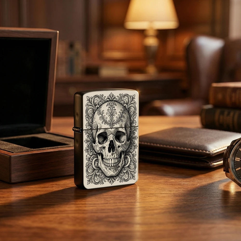 Vintage Collectible Lighters - Pemantik Api Vintage Baroque Berukir Bunga