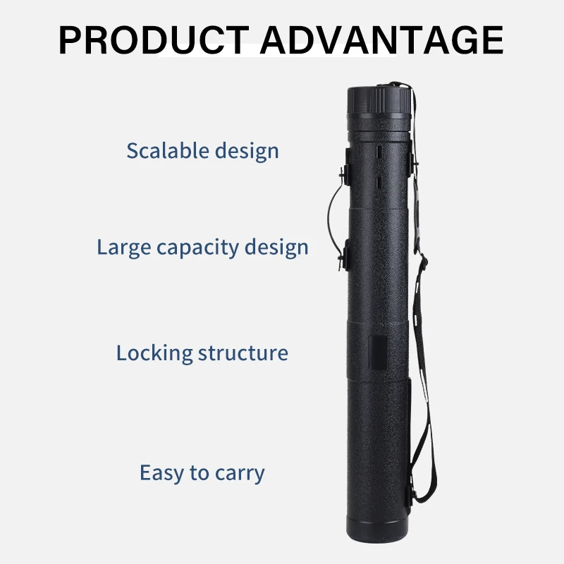 Archery Arrow Tube Quiver PE Material Adjustable Telescopic Bow and Arrow Shooting Practice Carrier Portable Arrow Holder