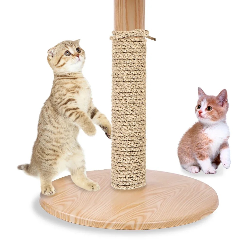 

Natural Sisal Rope Twine for Cat Sharpen Claw Cat Climbing Frame Desk Legs Binding Rope DIY Scratching Post Toy Replacement Rope