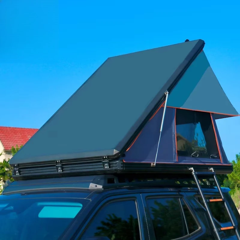 Car Rooftop Tent Waterproof Roof Top Tent Side Open 3- 2-3 Person Hard Shell Rooftop Tent