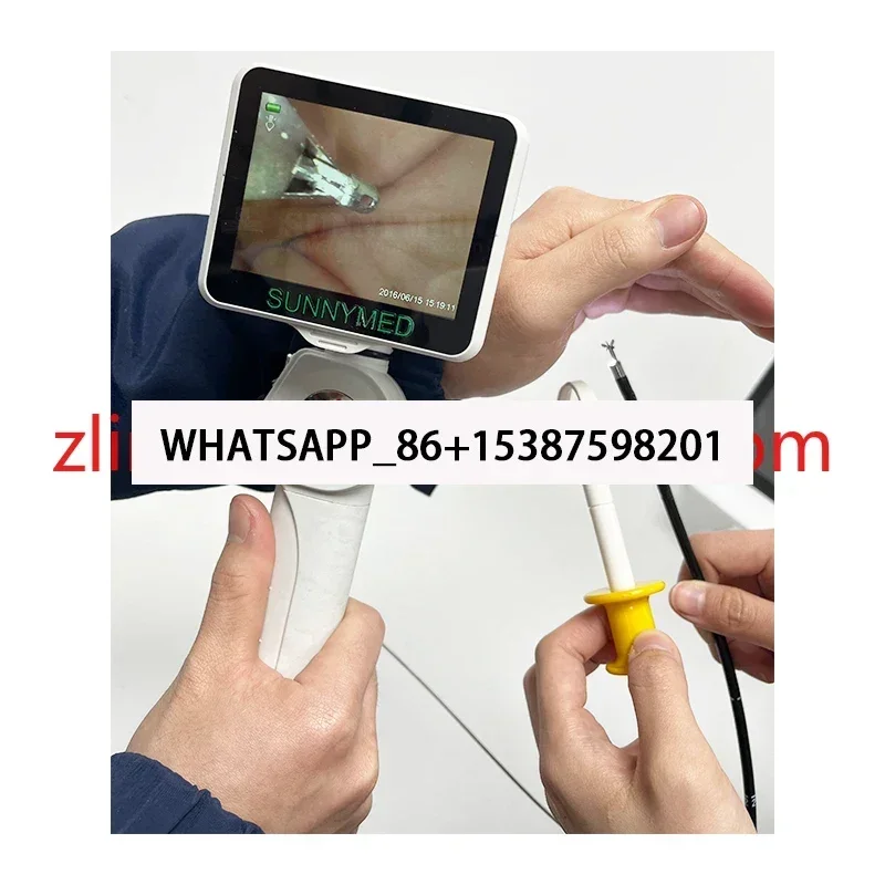 Fabricante profissional de videolaringoscópio portátil flexível médico de 2,8 mm / 4,8 mm para hospitais médicos