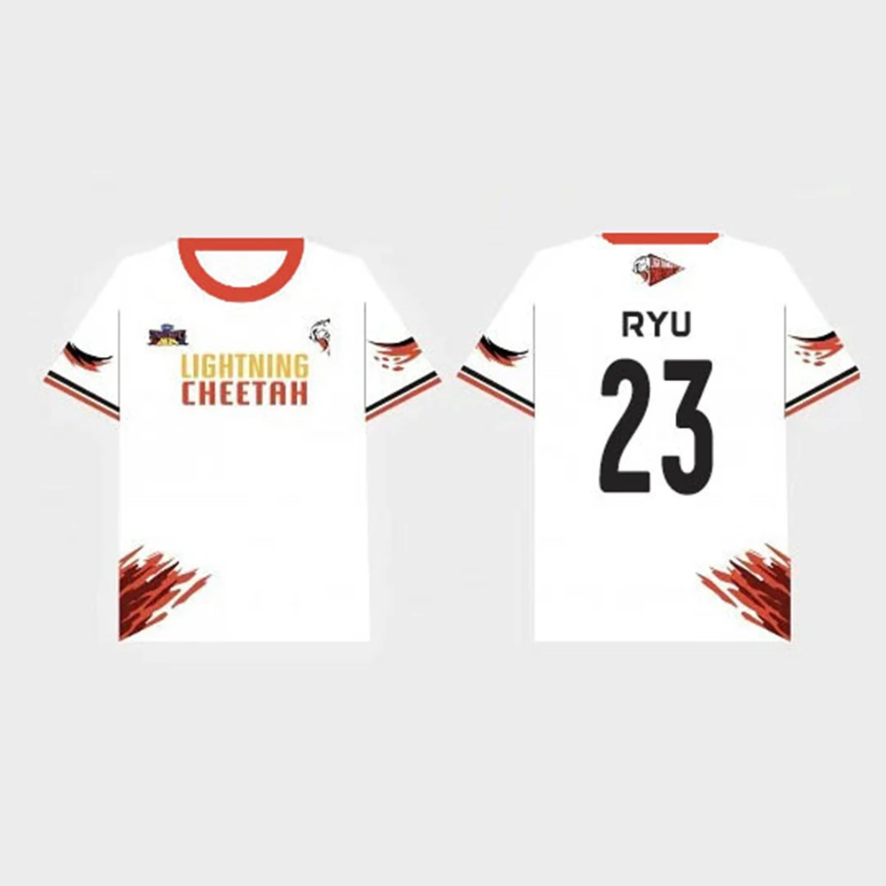 Thailand Men's and Women's 2026 GMMTV Sports Lightning Cheetahs Team Pang Jersey 3D Printed Short-sleeved T-shirts