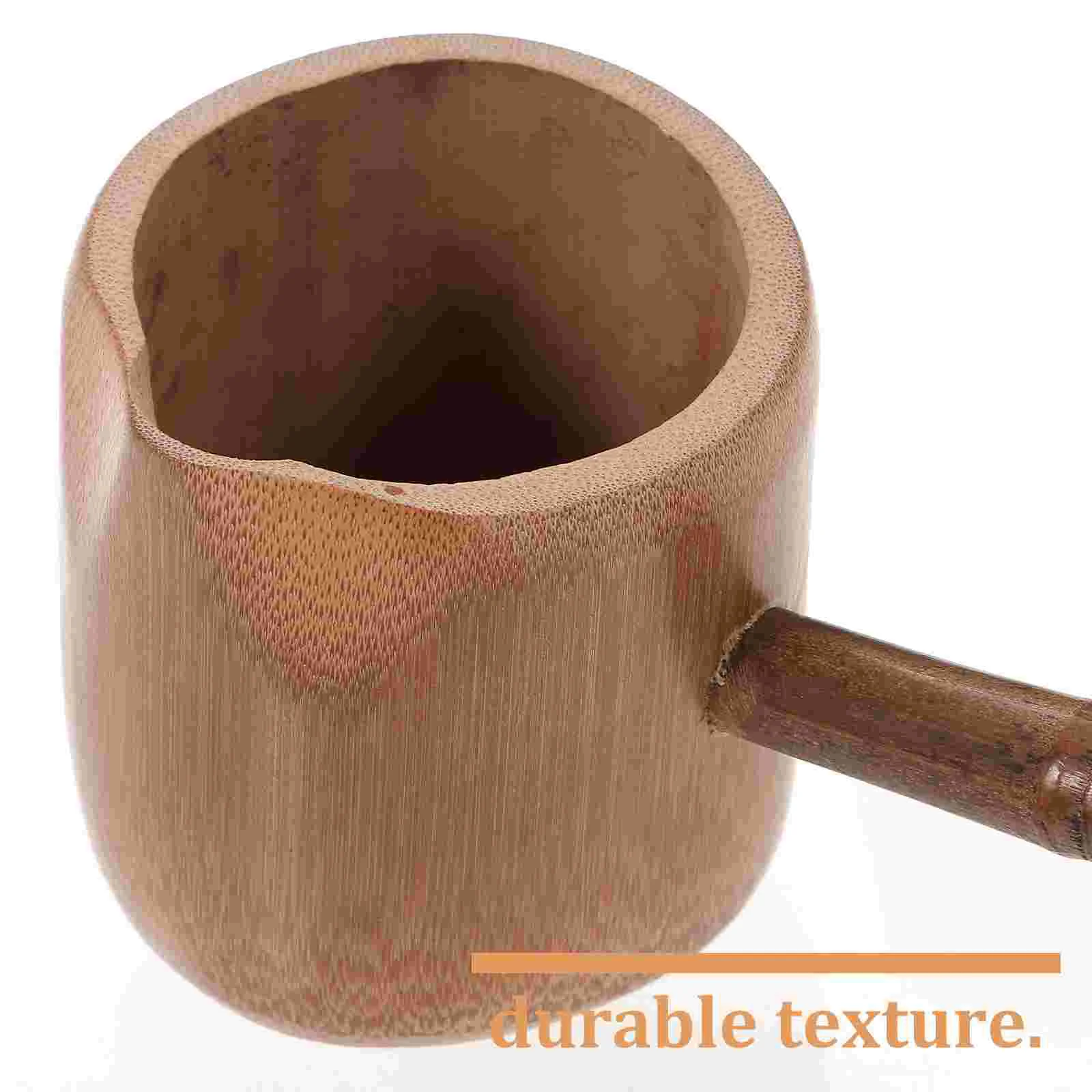 Long-handled Bailer Carbonized Bamboo Root Spoon Water Ladle Scoop Tea Accessories for Home Tea House