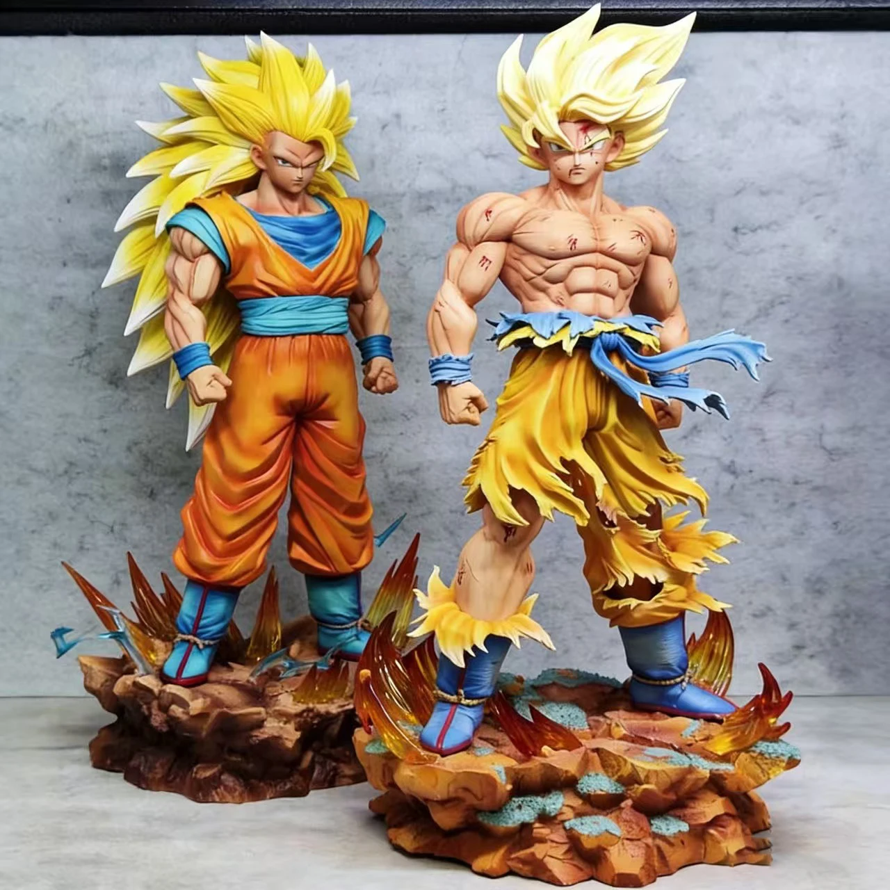 

Фигурка Сон Гоку SSJ3 из Dragon Ball Z, 35 см/13,78 дюйма, с LED-подставкой, Супер Сайян 3, ПВХ, коллекционная модель, игрушка, подарок
