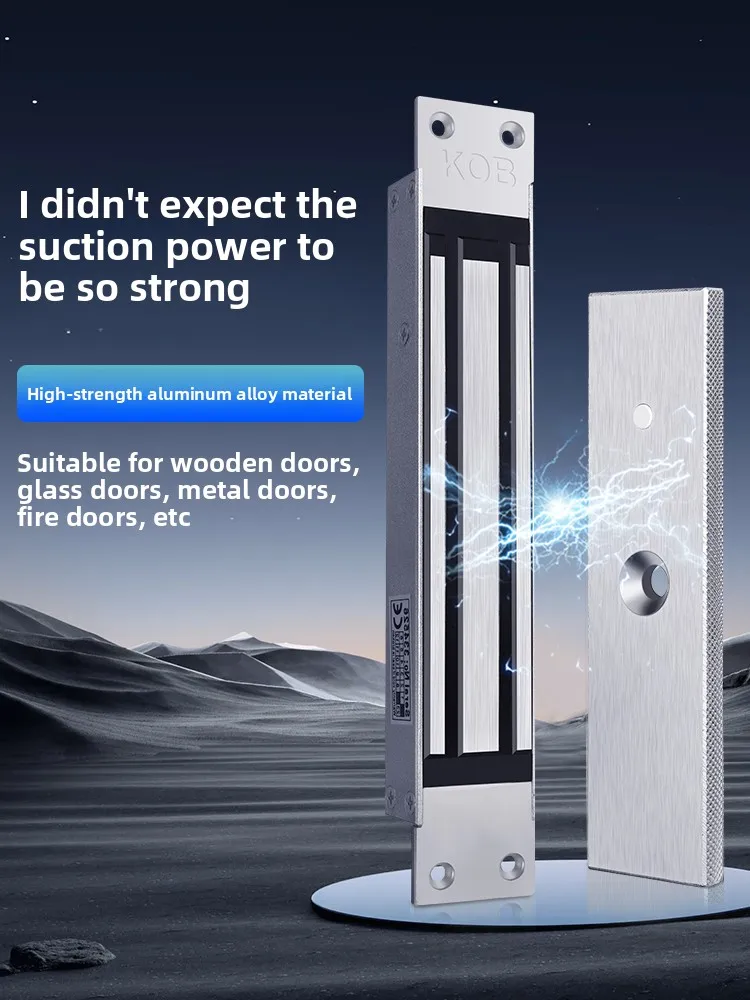 

KOB 280kg Magnetic Lock - Single Door, Community Advertising Door, Recessed Access Control Electric Lock, Surface-mounted