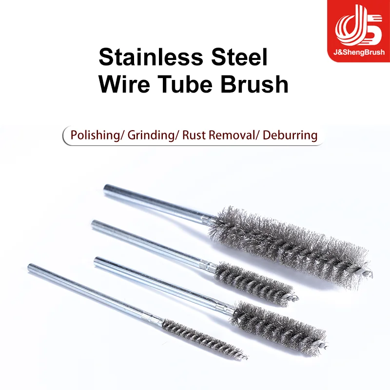 Multi-Purpose Wire Tube Brush Stainless Steel Drill Plumbing Metal Cleaning Polishing Surfaces Deburring Power Tool Accessory
