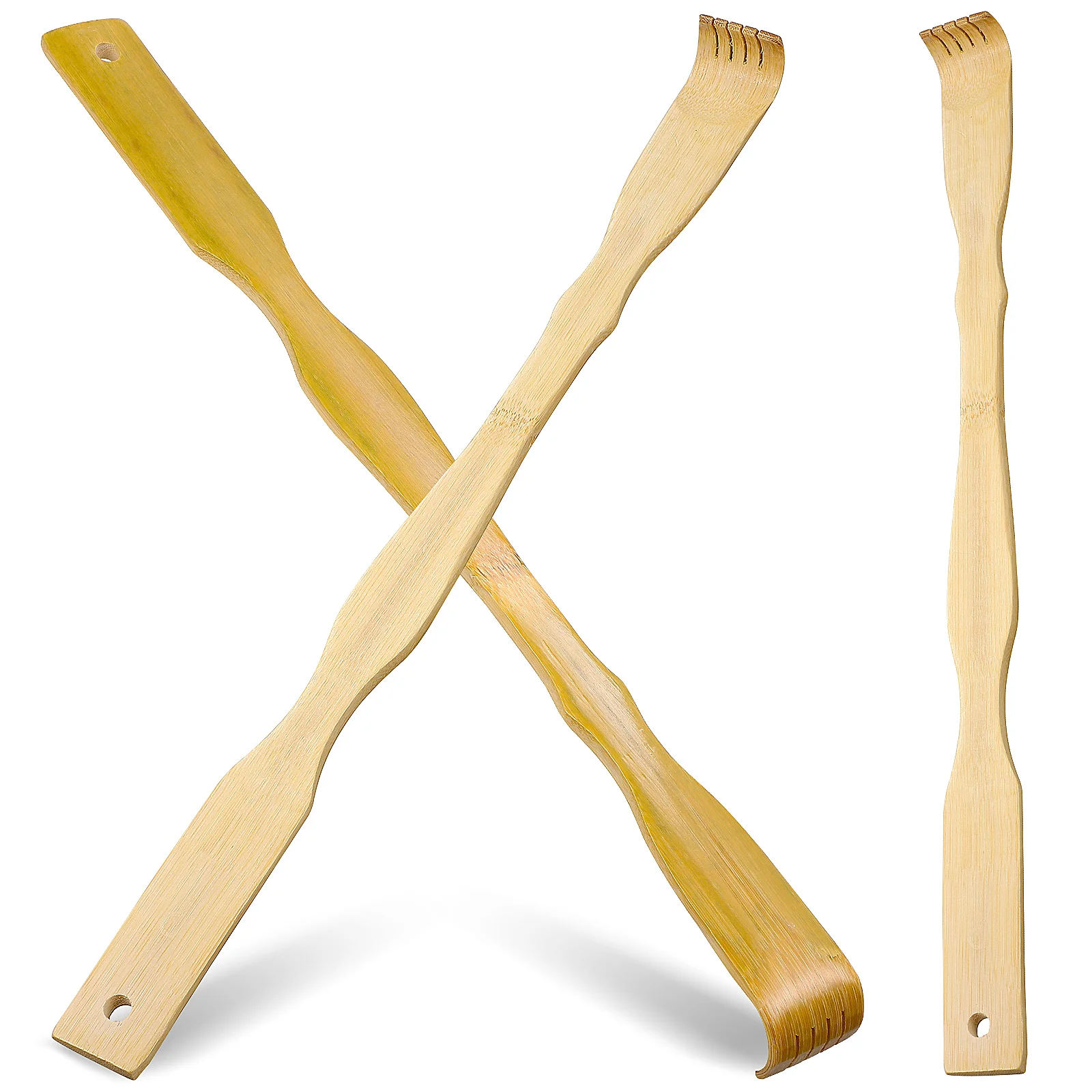 

3 Pcs Face Back Scratcher for Itching on Claw Lettering Bamboo Tool Scratching Wooden Elder Body