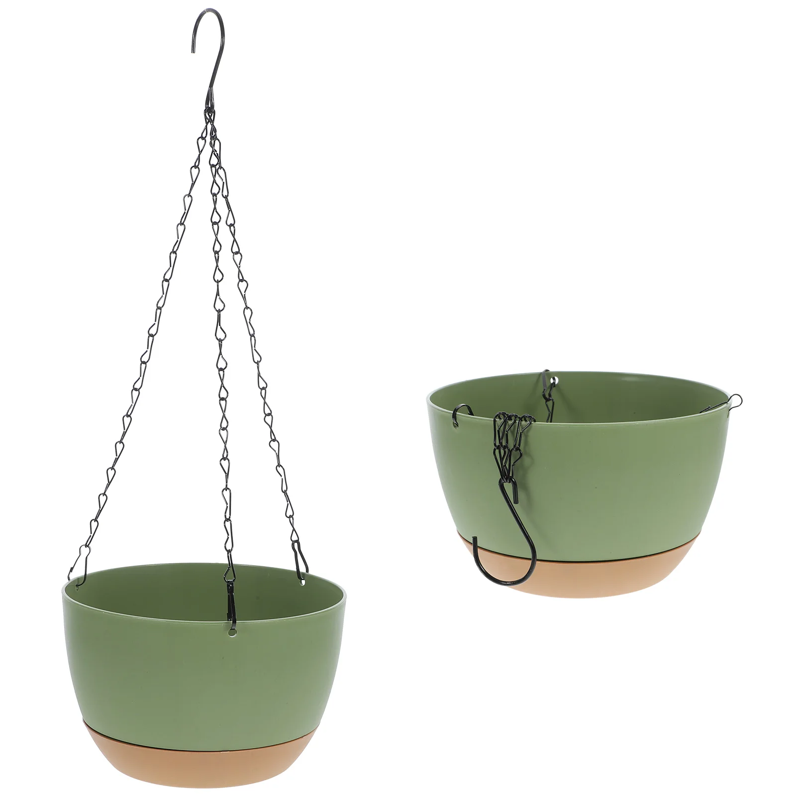 2 قطعة وعاء زهور معلق ذاتي الامتصاص موفر للمساحة حاوية نباتات للزينة للمنزل حديقة معلقة زهور ديكور