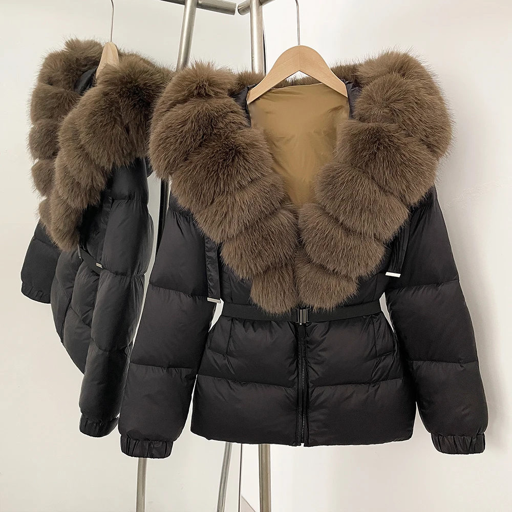 Casacos de inverno das mulheres jaqueta com capuz leve acolchoado feminino premium casaco de pele do falso outerwear jaqueta mulher inverno