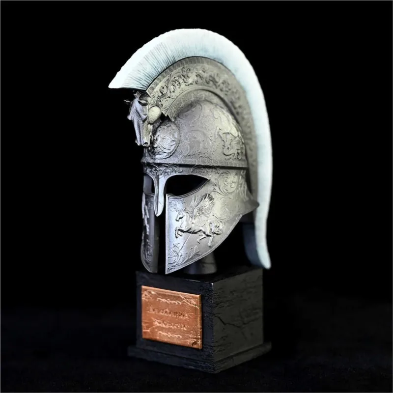 13.5cm Home Decoration Bathroom Office Resin Ornament Sparta Horse Helmet Shaped Desktop Home Table Decoration Ornament ZF903