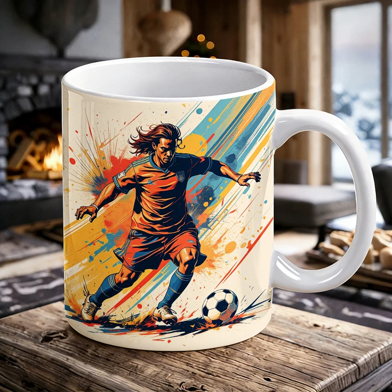 

Soccer Spirit Dynamic Stripes for Active Enthusiasts Mug with a bottle opener function of 2026 Major Football Event