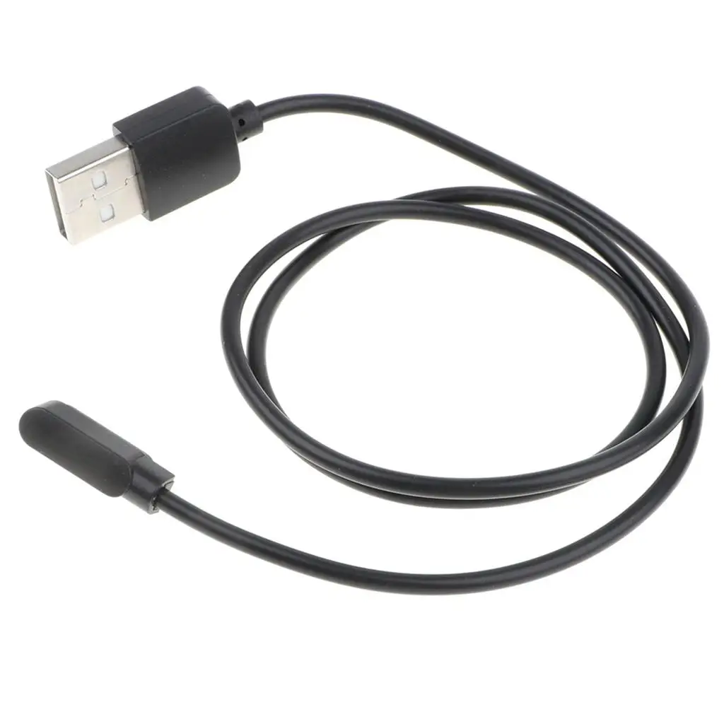 Replacement USB 2 Pin Portable Charging Cradle Cable for Watch Black