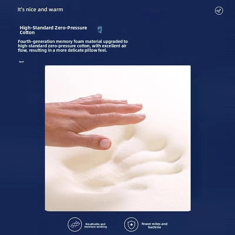 

Подушка из пены с эффектом памяти для снятия боли в шее, подушка для сна с поддержкой шеи, для взрослых и детей, для домашнего использования.