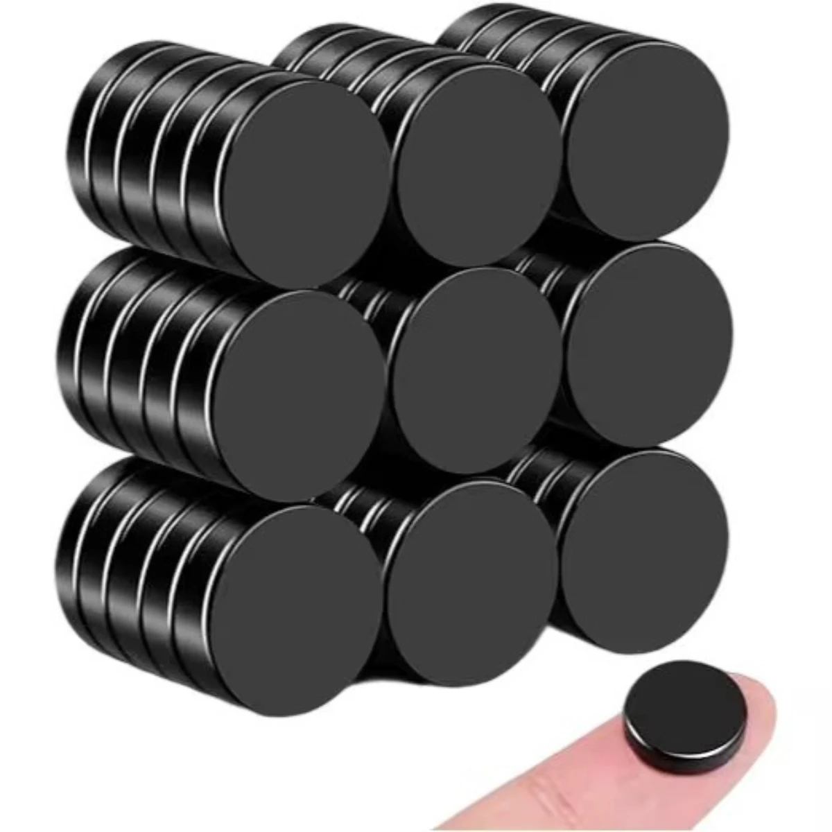 N52 10x2 8X2  Powerful Magnets Epoxy Non-conducting Imans 8*2  10*2 High Black Motor Salty   Ebike Compressor Corrosion Insulate