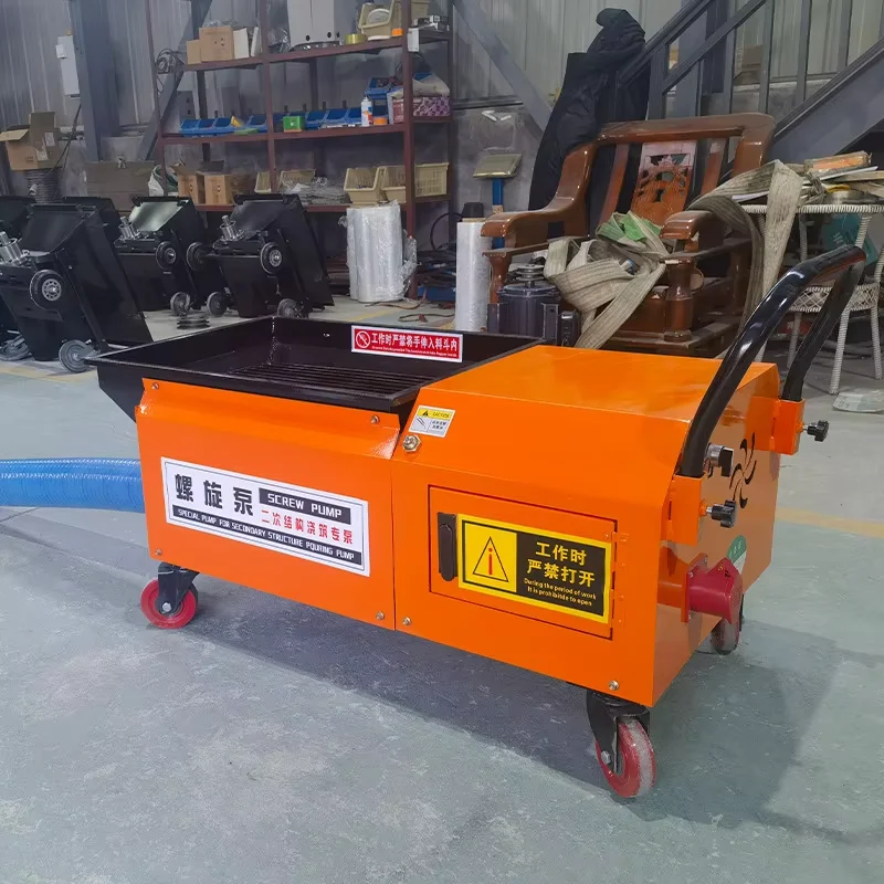 مضخة خرسانة صغيرة تستخدم مضخة خلط الخرسانة الصغيرة الهيدروليكية مضخات الخرسانة