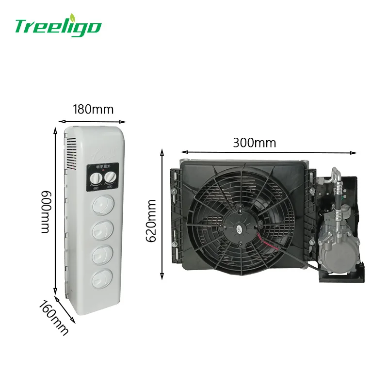 

24V Universal Engineering And Agricultural Vehicle Harvester Air Conditioner AC Evaporator Unit