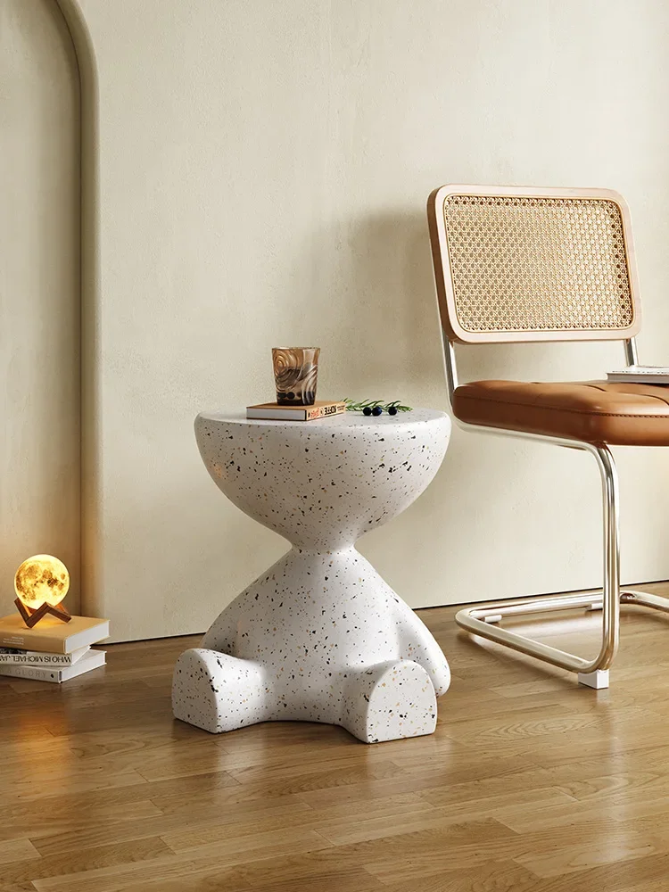Nordic Coffee Tables LivingRoom Furniture Sofa Side Table Balcony Furniture Tea Table Storage Rack Magnesium Oxide Bedside Table
