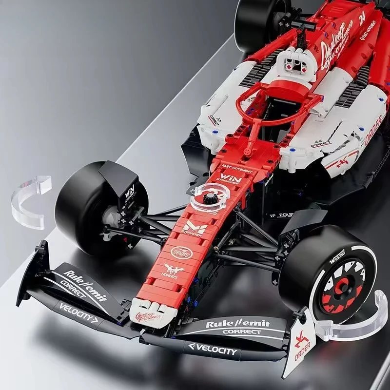 1:8 Race Car MOC Building Blocks 1770PCS DIY Collectible Racing Model Bricks Toy for Kids Adults Festival Gift view 5