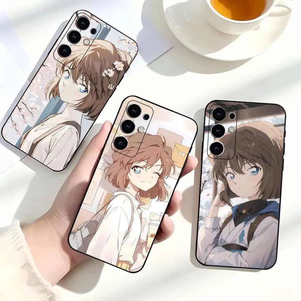 Popular Classic Girl Haibara Ai  Phone Case For Samsung S25,S24,S21,S22,S23,S30,Ultra,S20,Plus,Fe,Soft Silicone Black Cover