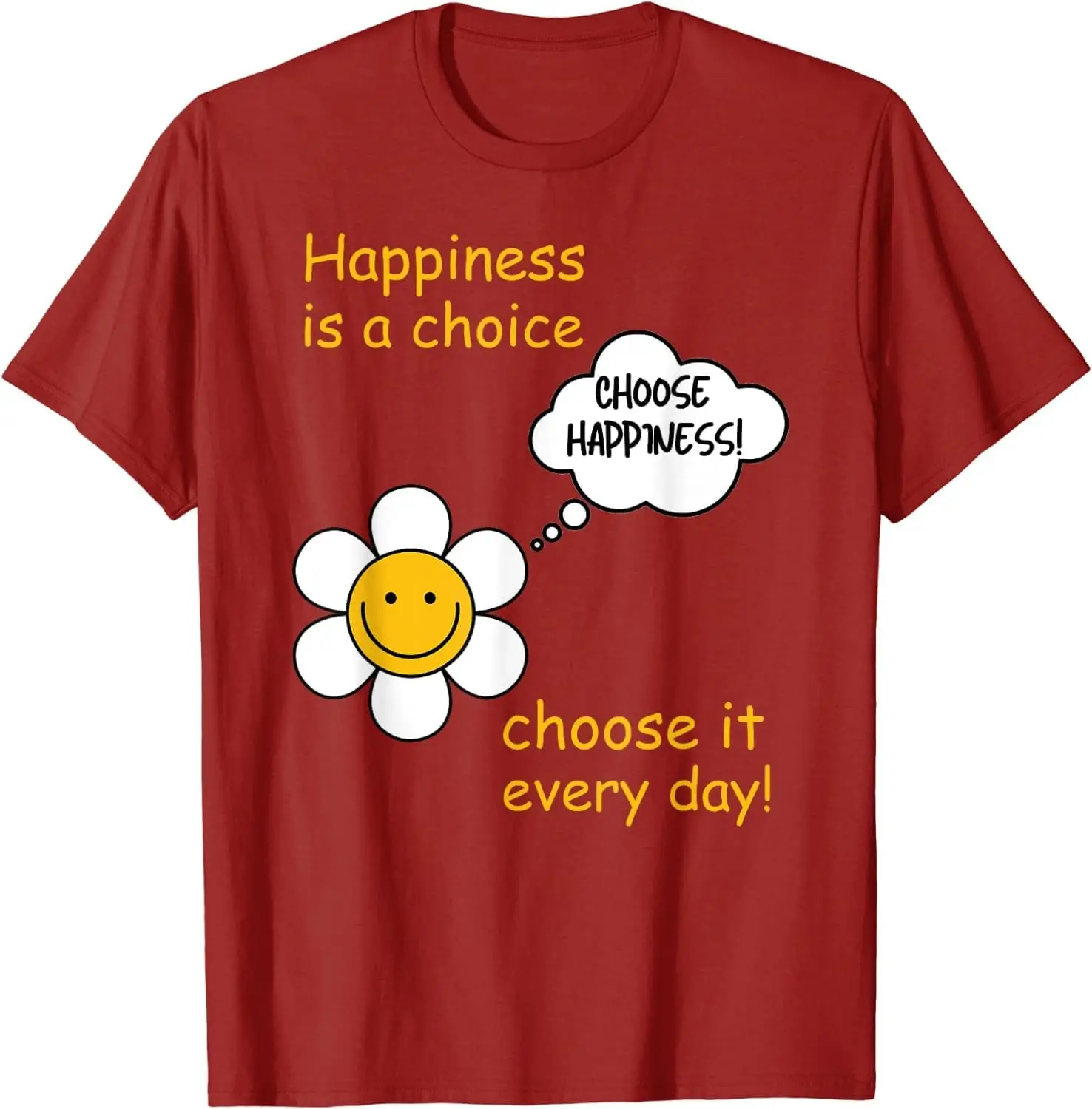 Affirmation Slogan. Inspirational Quote. Happiness Sayings T-Shirt  High Quality 100%Cotton Short Sleeve