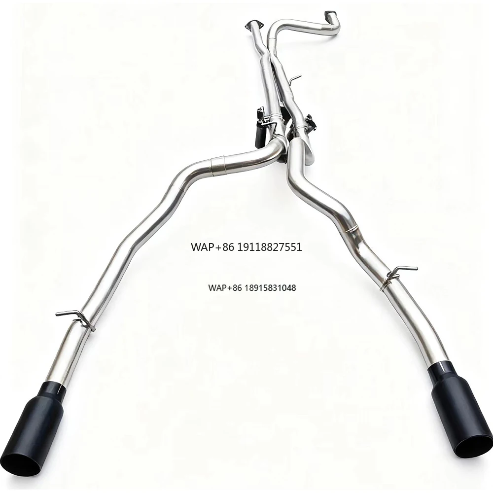 1500 TRX 6.2L Stainless Steel Mirror Polished Straight-Through Mid-Rear Section Valved High-Performance Exhaust System