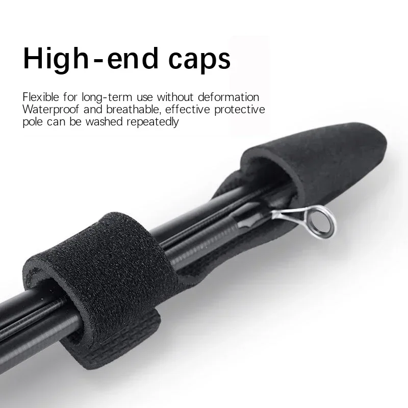Perfeclan Protector Punta Caña De Pescar - Funda De Tela Oxford Con Tubos Flexibles Y Correa Elástica