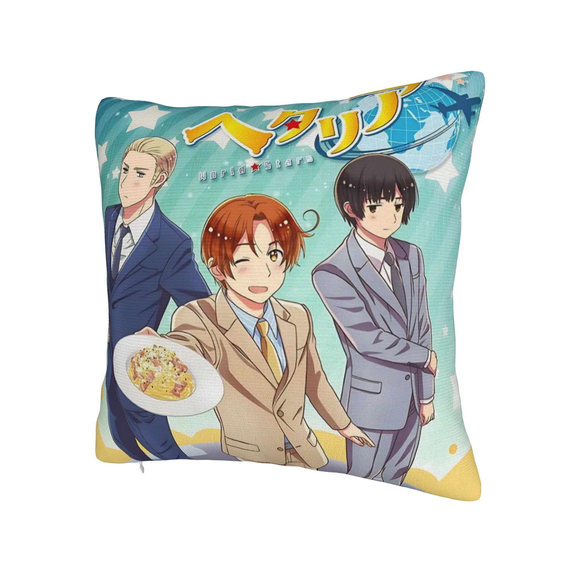 Hetalias Axis Powers Pillowcases Merch Printed Cushion Cover Decoration  Throw Pillow Case Cover Home Multiple Sizes