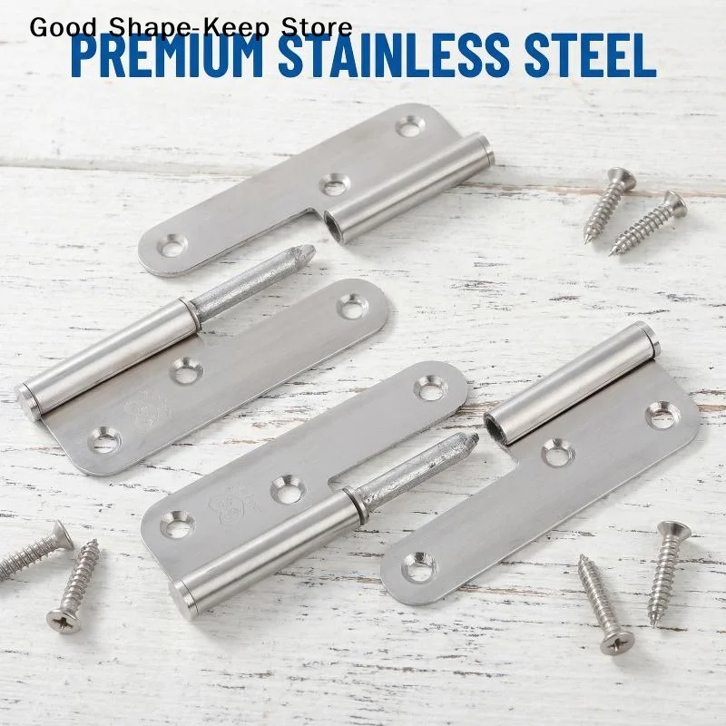 dailyDetachable  Door Hinge 4 Inch Thick Fireproof with Round Corner for Residential and Commercial DoorsDaily products