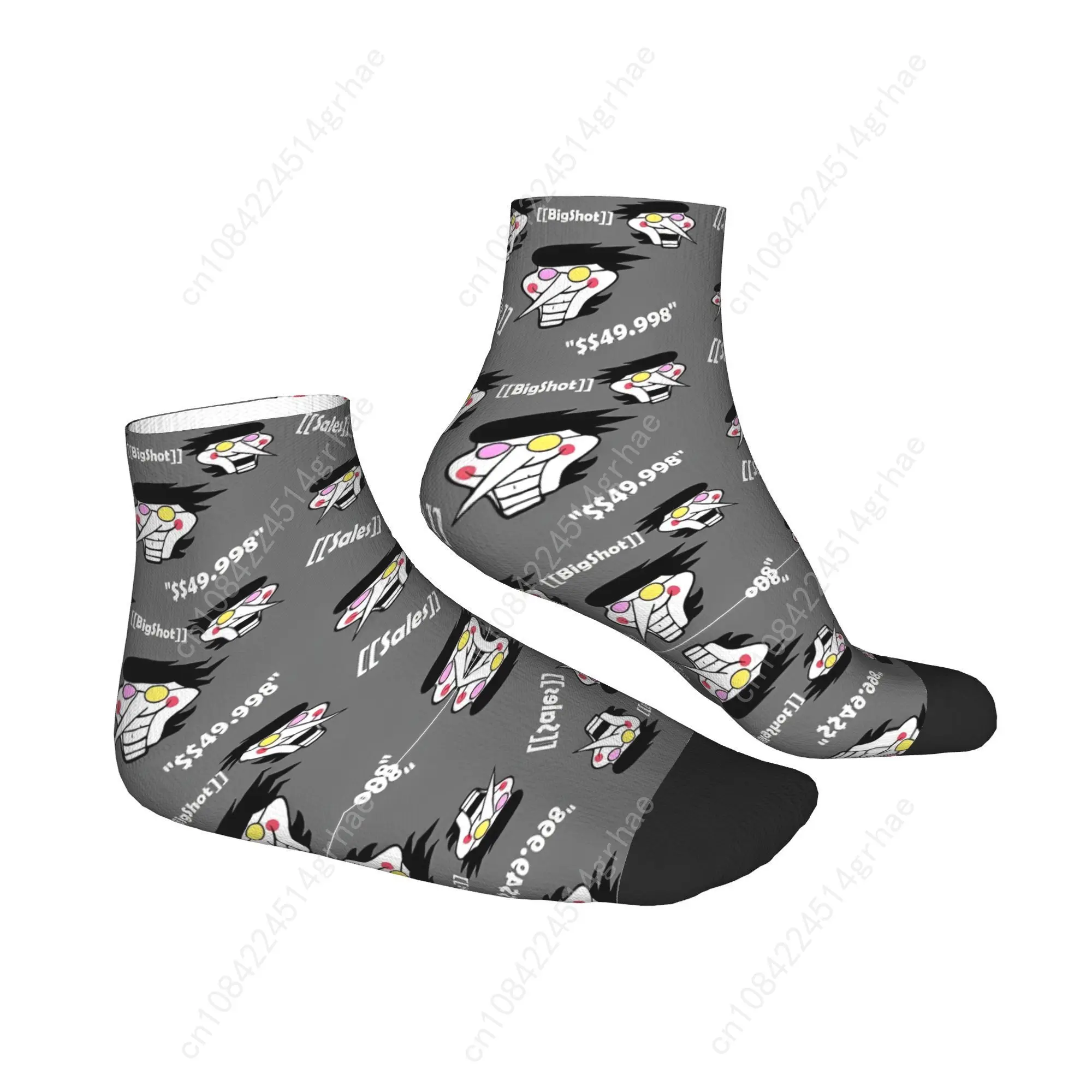 Deltarune Spamton Socks  Gothic Ankle Socks Spring Non Slip Adults Men High Quality Design Cycling Casual Sock