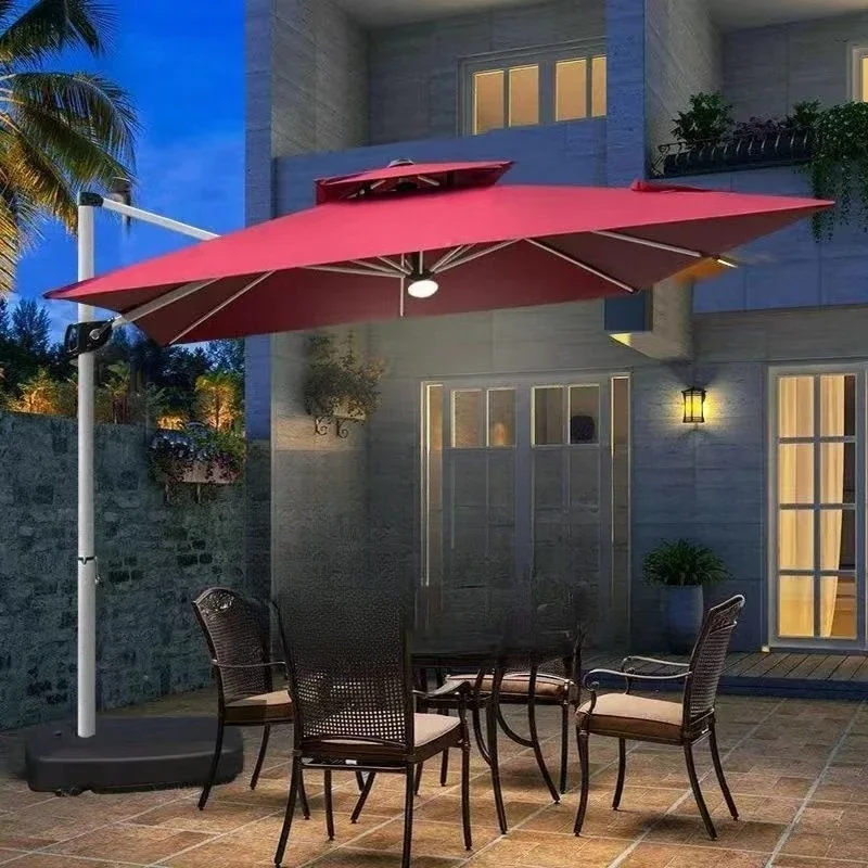 Exterior, protección solar, sombrilla, balcón, puesto, seguridad, sombrilla romana