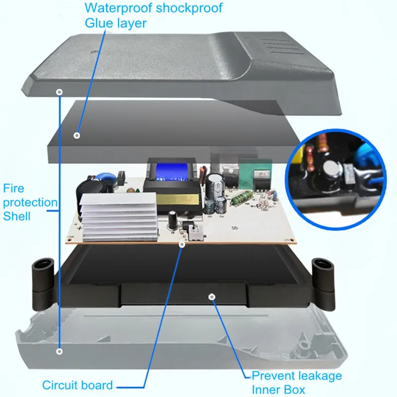 防水電動自転車充電器,液体ゲルおよび鉛蓄電池用,48V,60V,72V,20Ah,30Ah