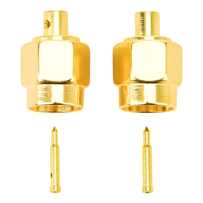 Semi-steel Semi-flexible Wire RF Coaxial Connector SMA-JB2 Male Adapter for RG405 Cable