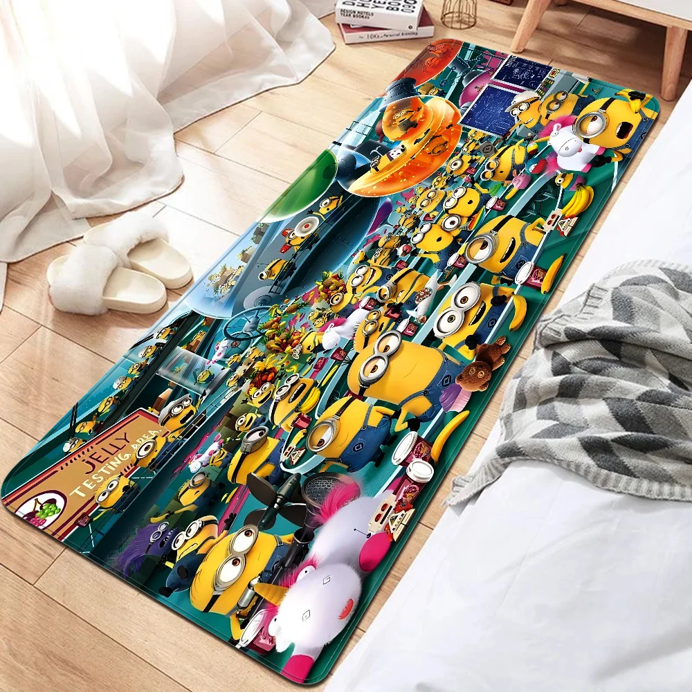 

Cartoon M-Minions Bathroom Mat Anti-slip Absorb Water Long Strip Cushion Bedroon Mat Welcome Doormat