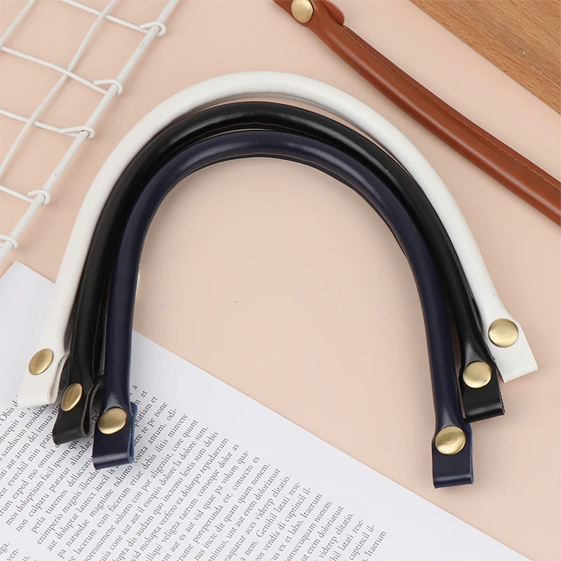 40cm PU Leather Short Bag Strap Destacável Bolsas Handle Shoulder Bag Purse Strap DIY Substituição Bag Belt Band Bag Acessório