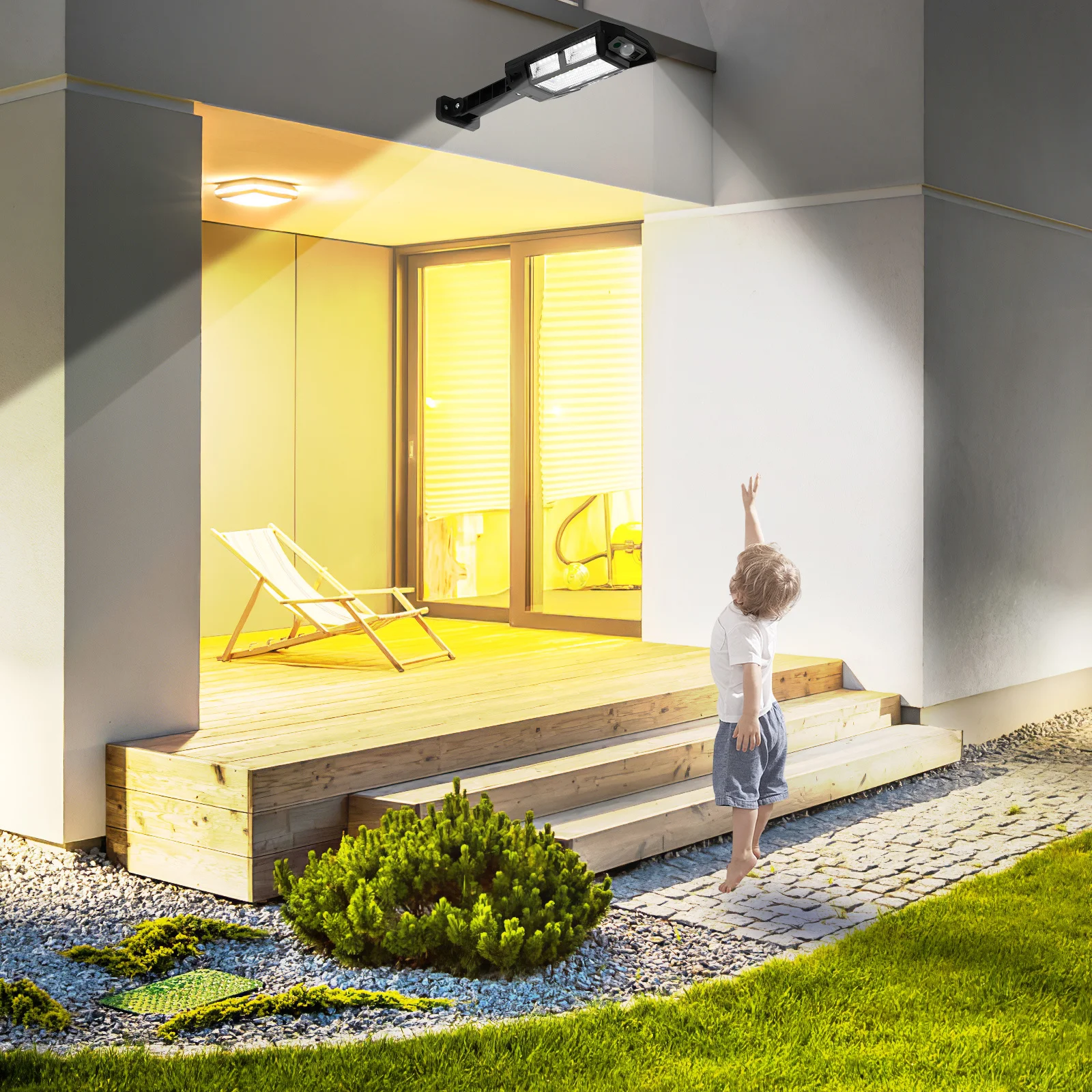 

43 LED Solar Light IP65 Waterproof Motion Sensor High Brightness Adjustable Wide Angle Outdoor Solar Lamp for Yard Garden Patio