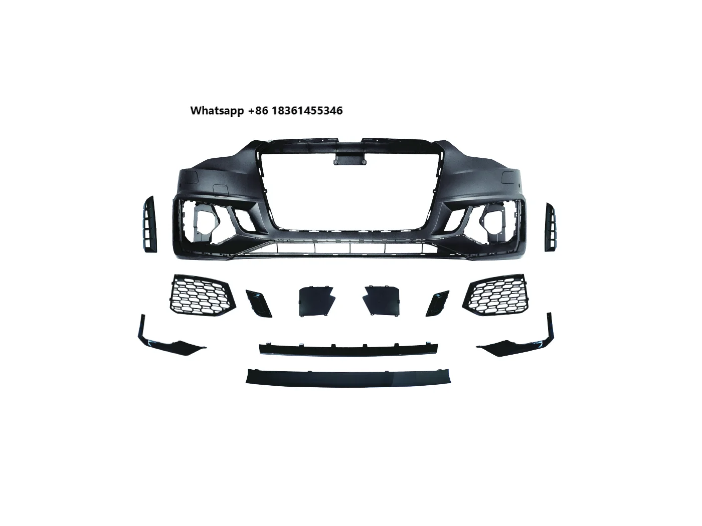 

For A5 2012-2016 A5 & RS5 2017-2020 Facelift Bodykit New Condition Front Bumper Grille PP Material Car Body Upgrade