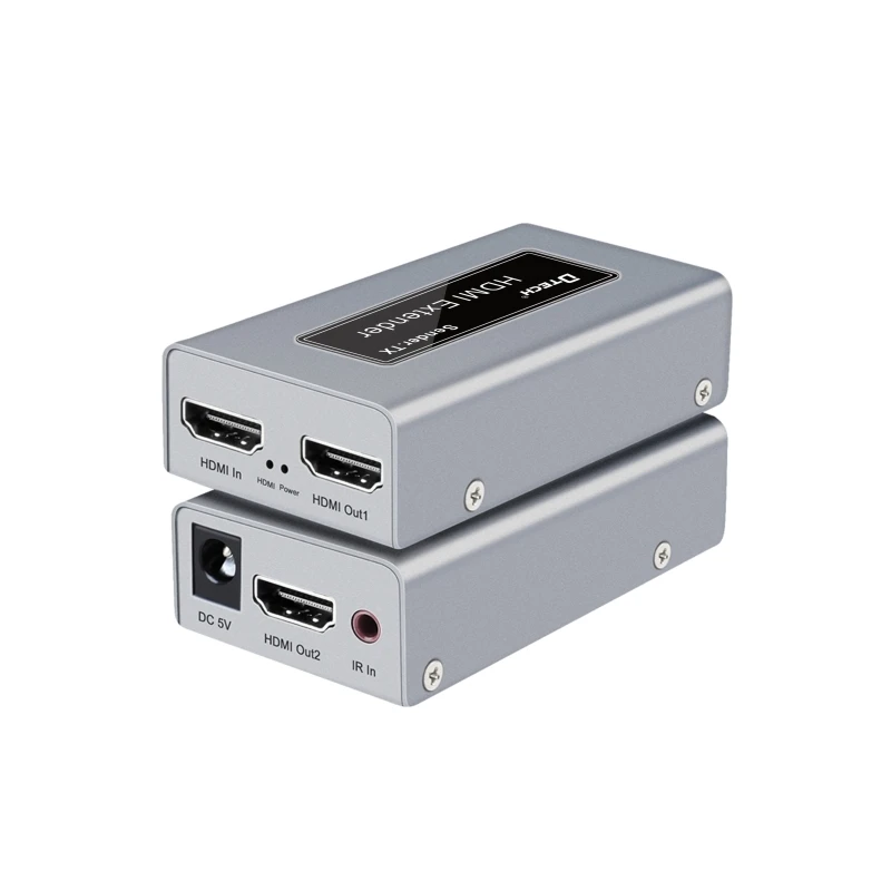 DTECH DT-7053(MS) 1080P 60Hz HDMI Single Network Cable Extender 60m über Cat5e/6 Ethernet-Kabel