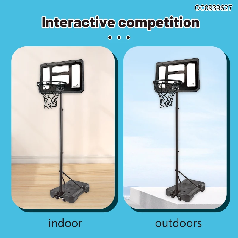 屋内外兼用スポーツ調整可能子供用折りたたみ式バスケットボールフープスタンドキットおもちゃ