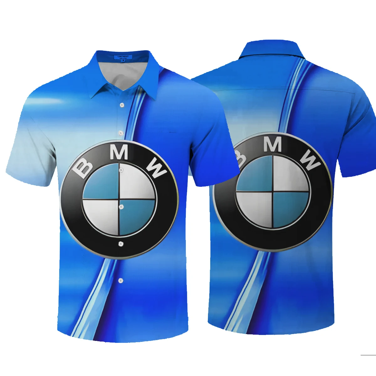 

Men's BMW Logo Summer Collar Shirt Men's Casual loose Quality Comfortable BMW Men's Short Sleeved Top Button Cardigan 2025
