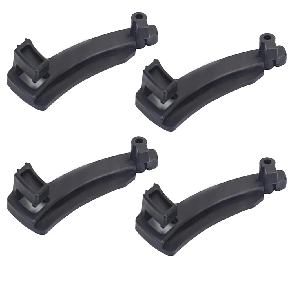 Black Chute Flanges Power Tool Part Snowblower Parts Tool-free Installation Plastic Construction Enhanced Steering Precision