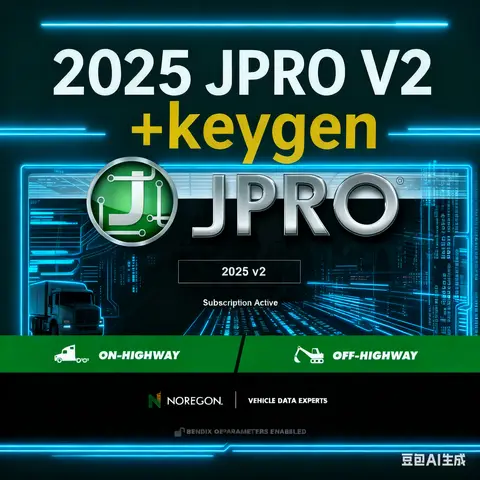 2025 For JPRO Commercial Fleet Diagnostics 2025V2 +unlocked keygen+ free help install + install video