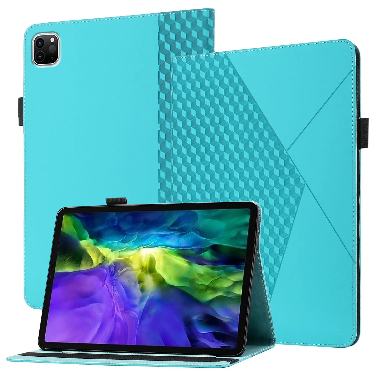 

For Apple iPad pro 11 / Air 4 / Air 5 Tablet Case 11" Full Rim Diamond Skin Feel Soft Shell Leather Case