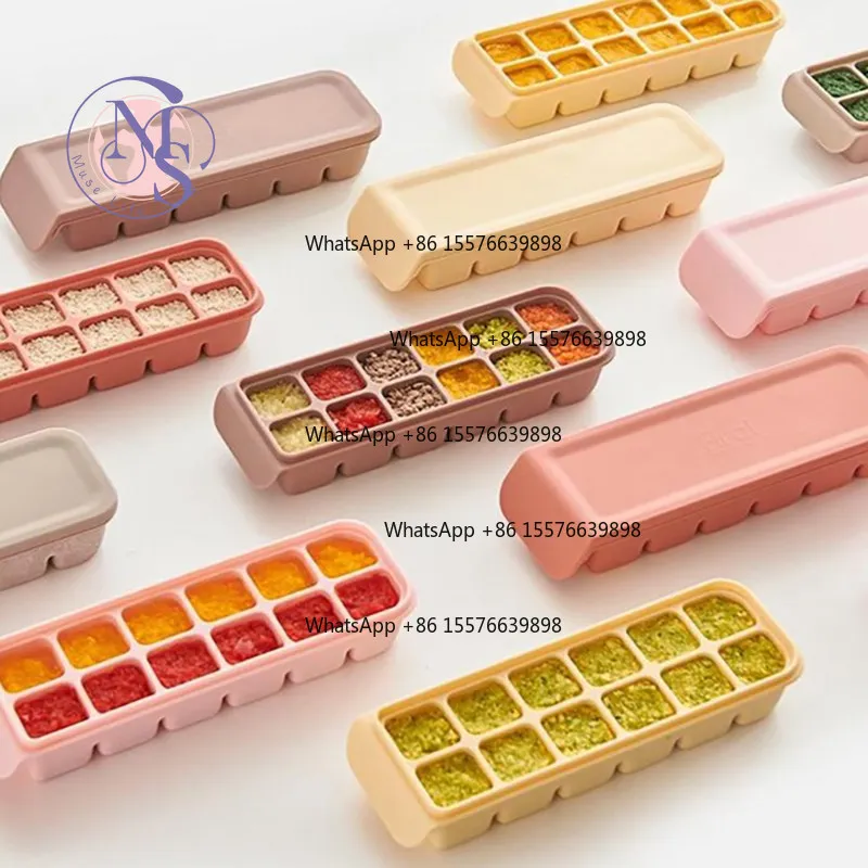 12-Grid Double Layer Sealed Baby Food Storage Box, Portable Food Container Spare Part