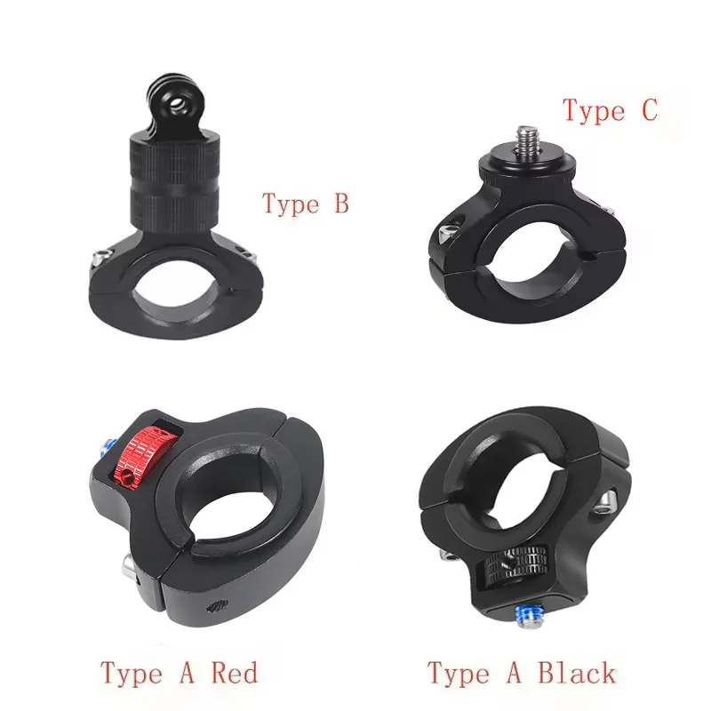 FEICHAO morsetto per manubrio per bici da bicicletta Clip per tubo in alluminio con supporto a vite 1/4 per Gopro 13 12/Insta360 supporto per telefono con Action Camera