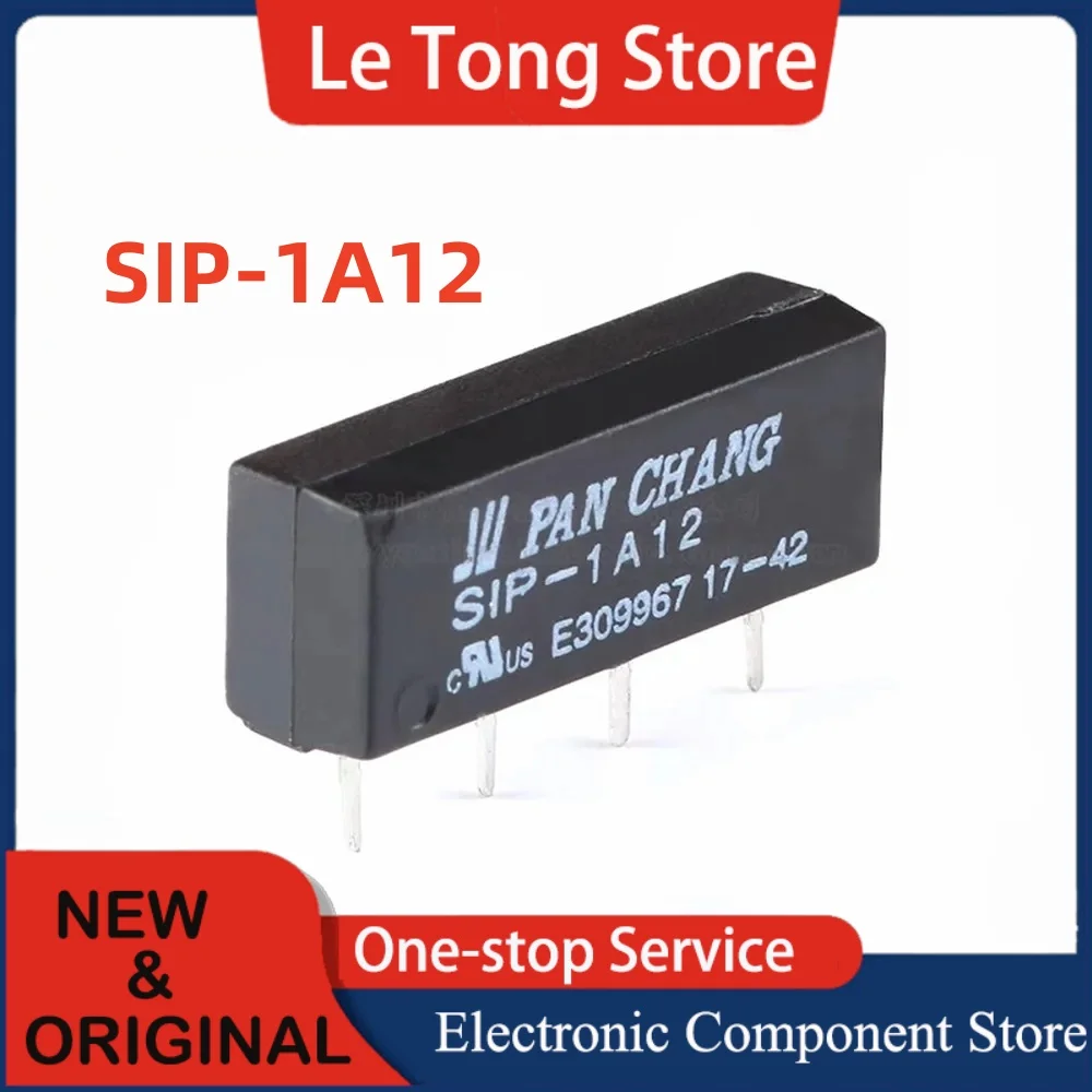 5PCS Original For Pan chang 4-pin micro reed tube relay SIP-1A05 SIP-1A12 SIP-1A24 12VDC