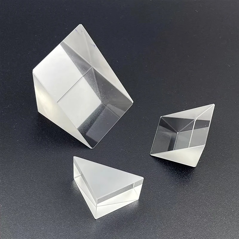 2pcs 9/10/12/15MM Right Angle Reflective Prism with Inclined Aluminum Film 90 ° Reflective H-K9 Optical Glass